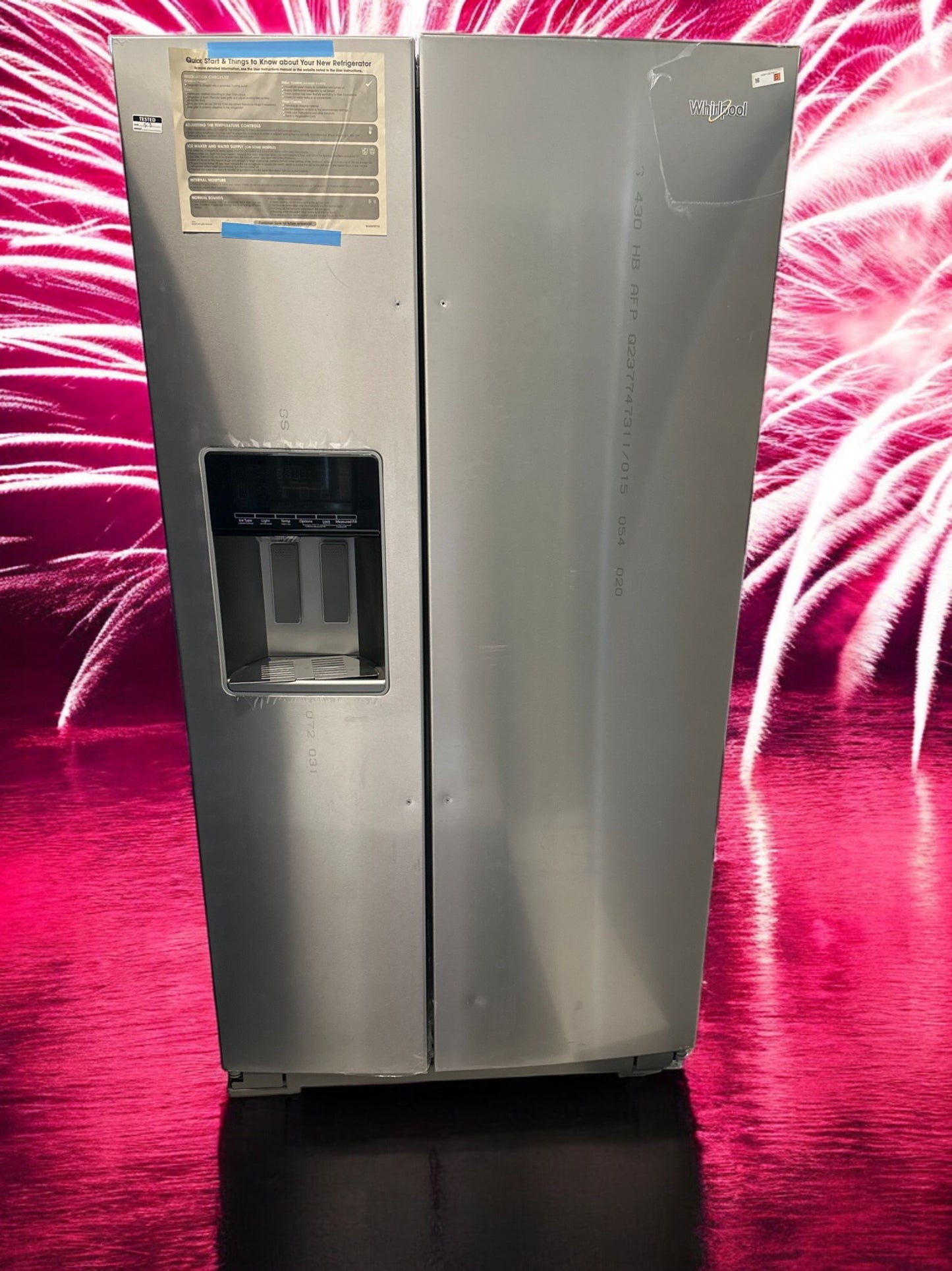 Whirlpool 28 cu. ft. Side-by-Side Refrigerator with In‑Door‑Ice Storage