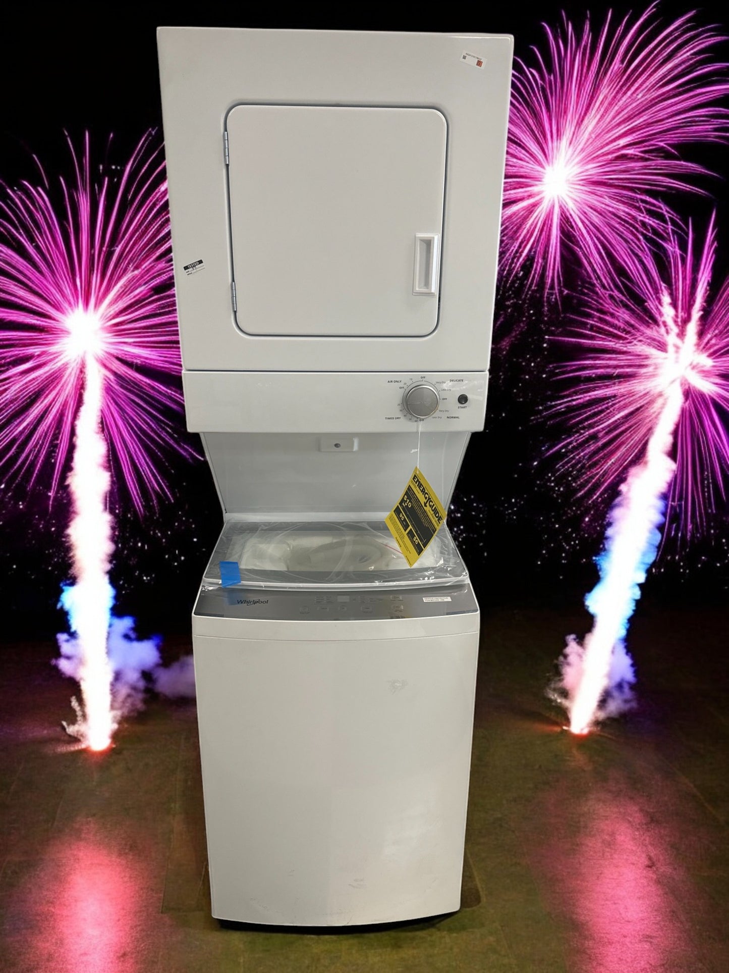 Whirlpool 1.6 cu. ft. Electric Stacked Laundry Center