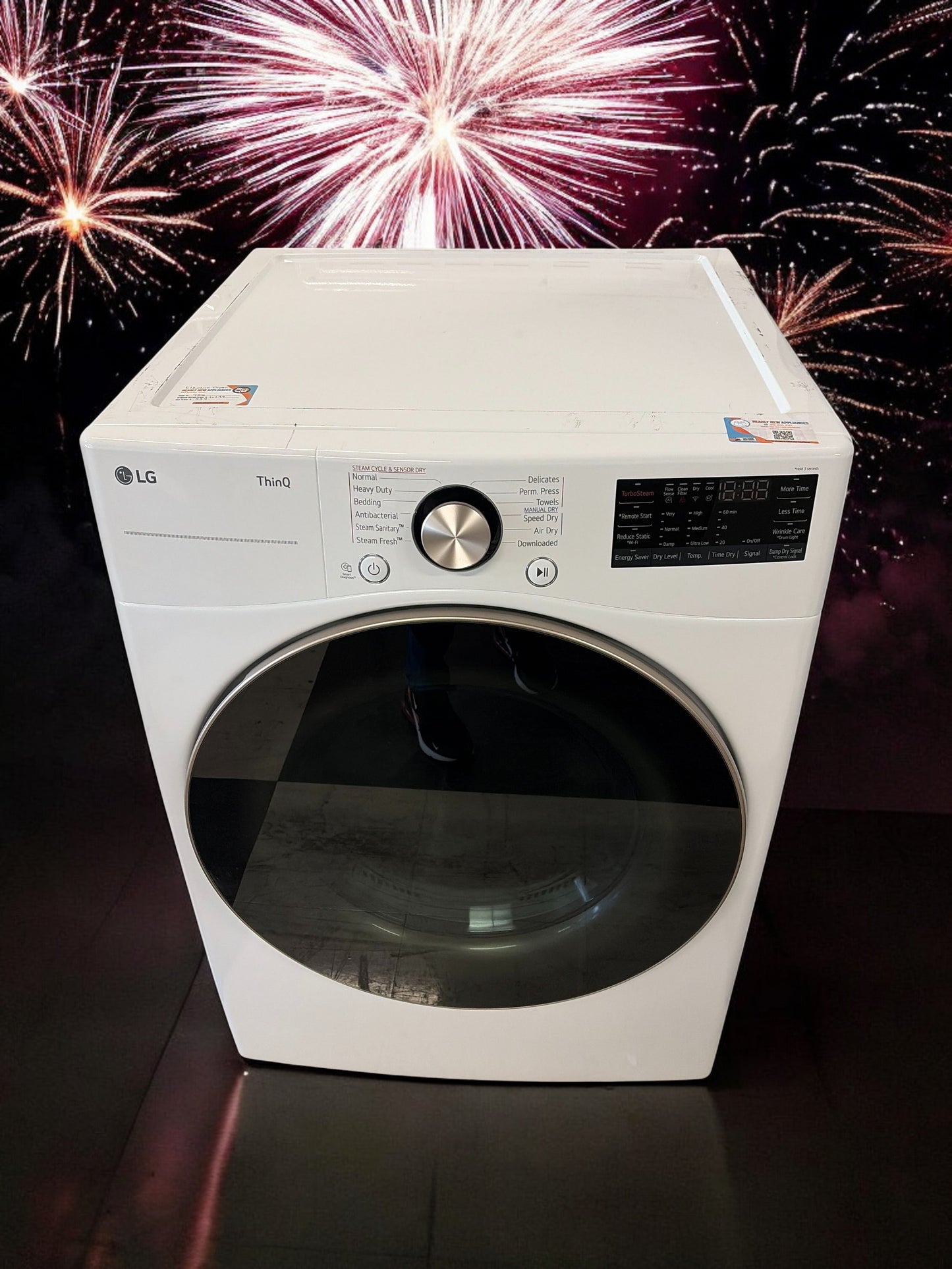 LG 7.4 Cu. Ft. Large Capacity Front Load Electric Dryer