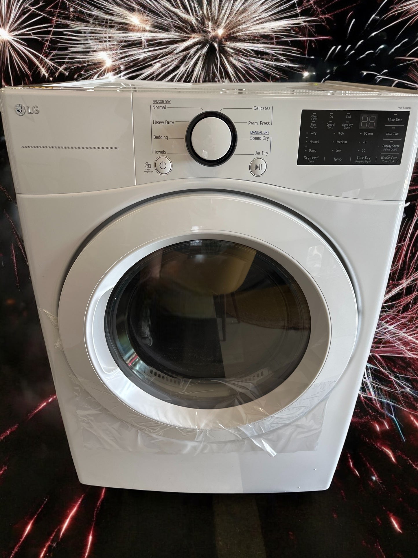 LG 7.4 cu. ft. Vented Stackable Gas Dryer