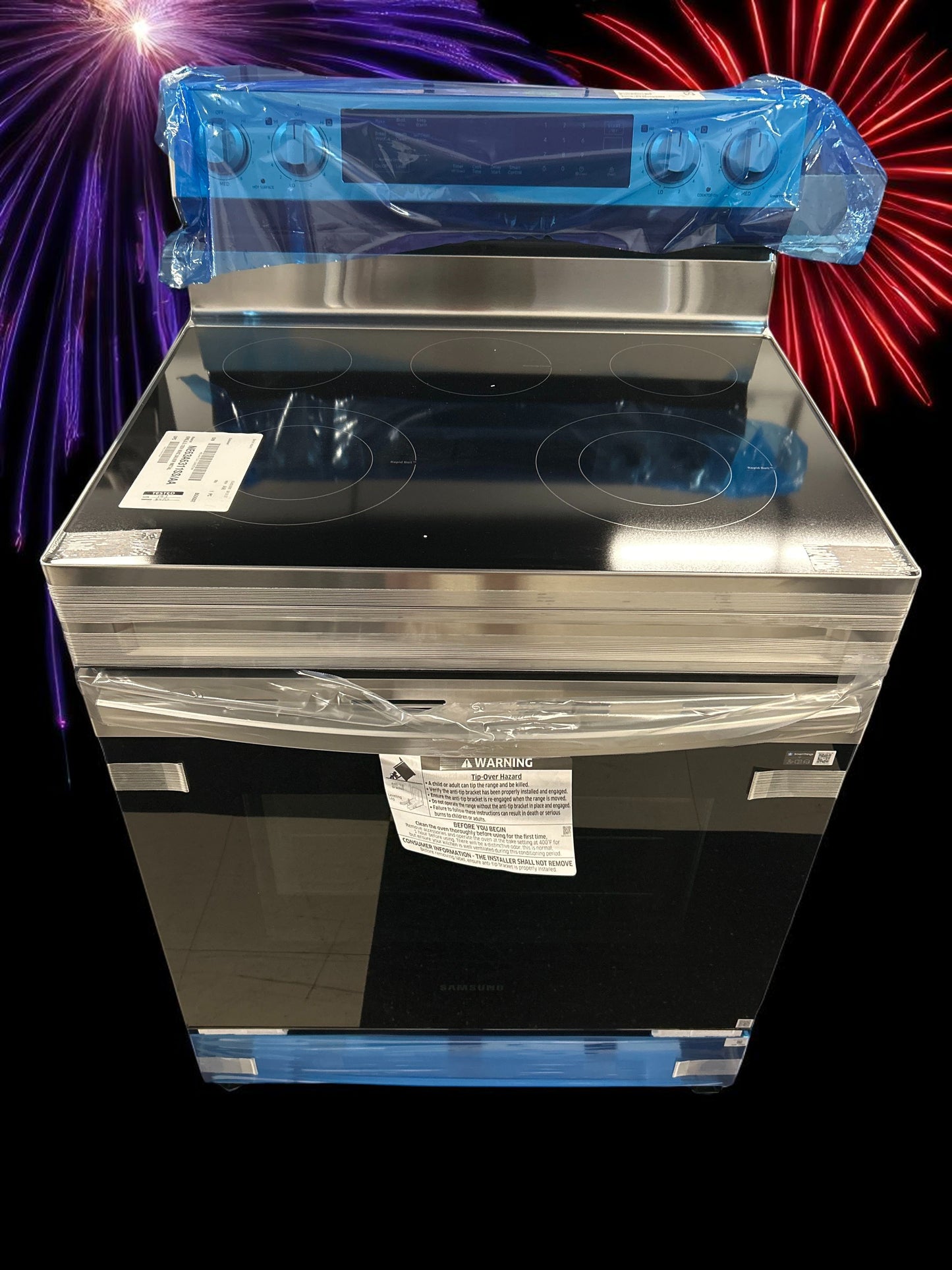 Samsung 6.3 cu. ft. Smart Freestanding Electric Range