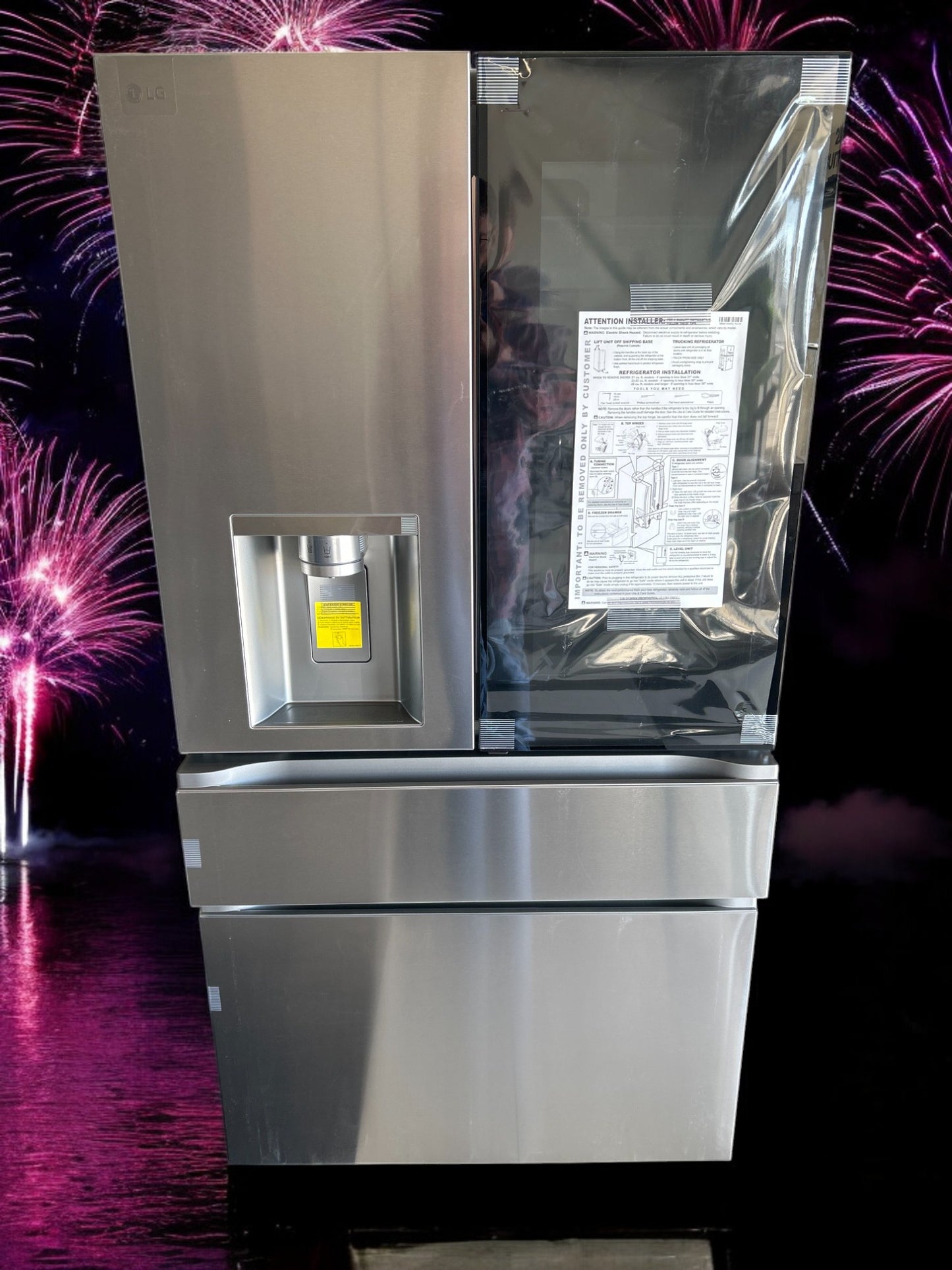 LG 29 cu. ft. Smart 4-Door French Door Refrigerator