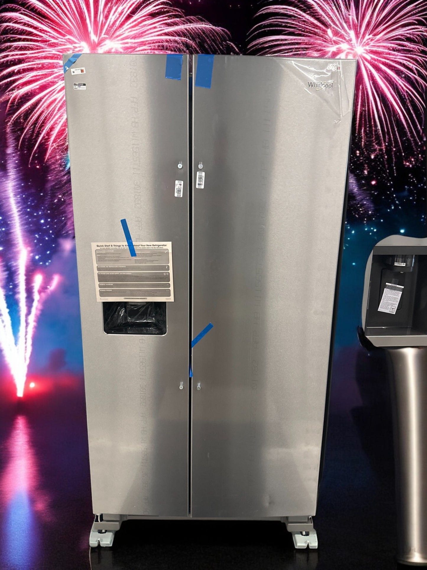 Whirlpool 25 cu. ft. Side-by-Side Refrigerator with Ice & Water Dispenser