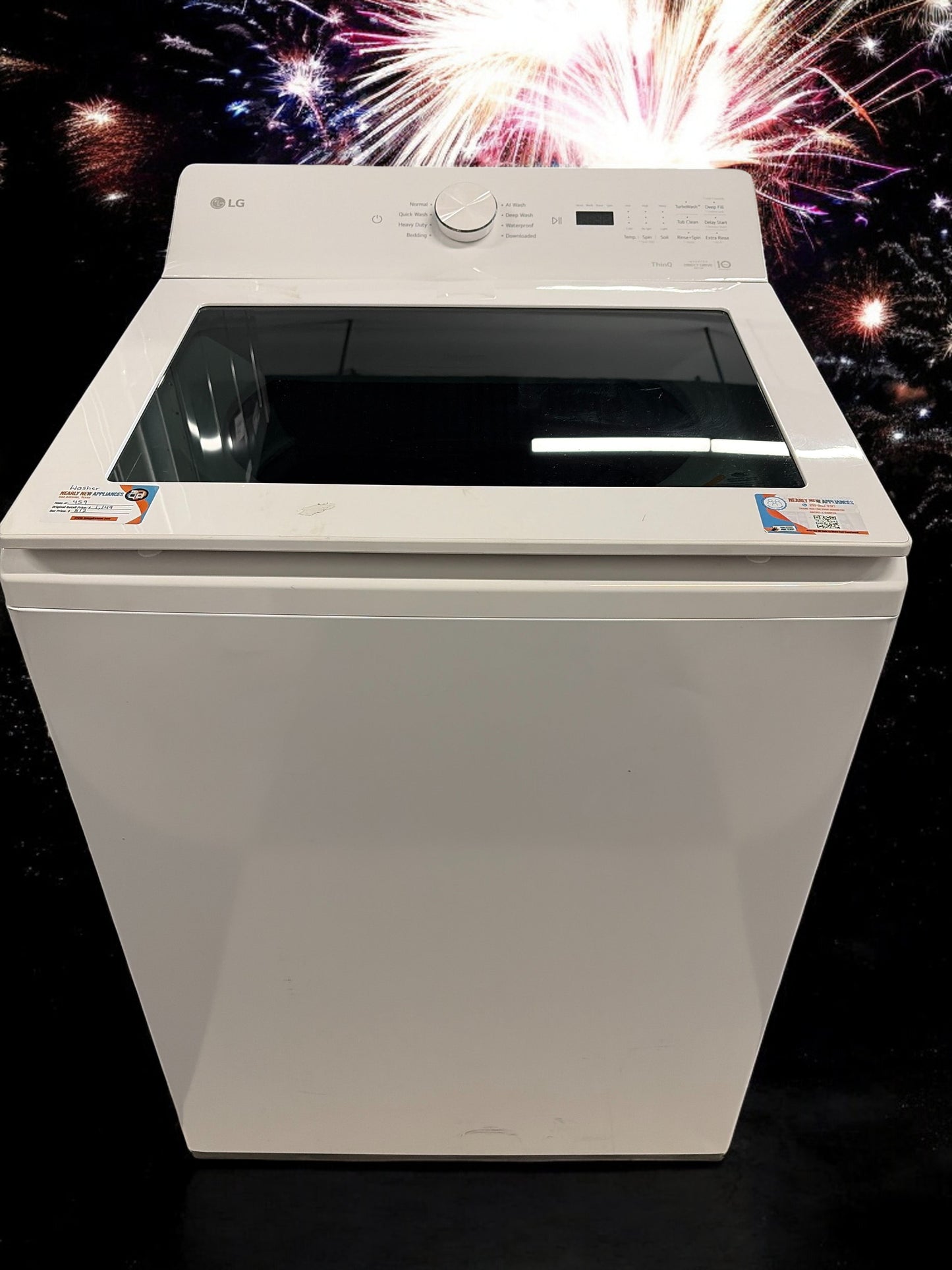 LG 5.0 Cu Ft Top Load Washer with Impeller